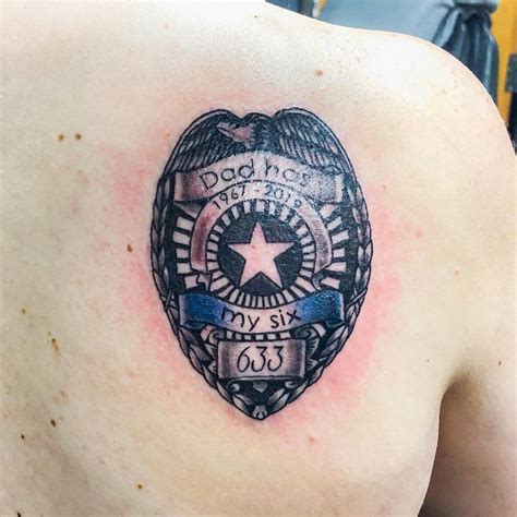 police warrior tattoos|hand tattoo police officer badge.